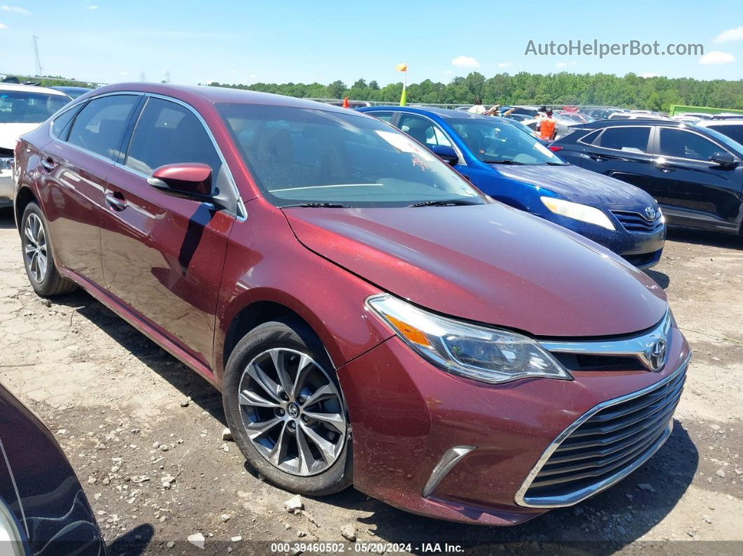 2016 Toyota Avalon Xle Burgundy vin: 4T1BK1EB4GU224499