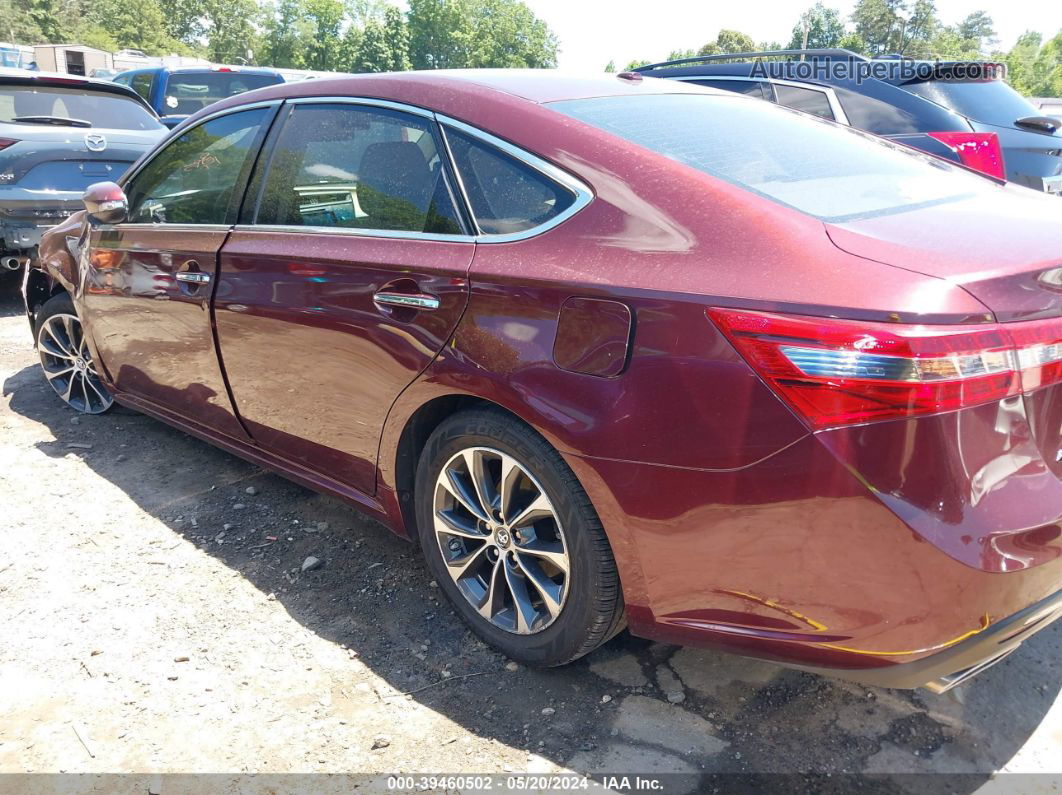 2016 Toyota Avalon Xle Burgundy vin: 4T1BK1EB4GU224499