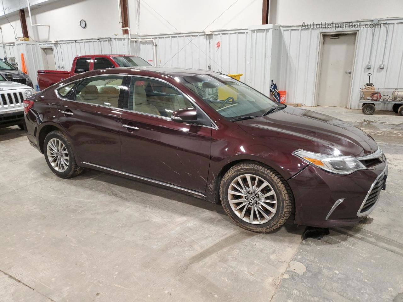 2016 Toyota Avalon Xle Maroon vin: 4T1BK1EB4GU236202