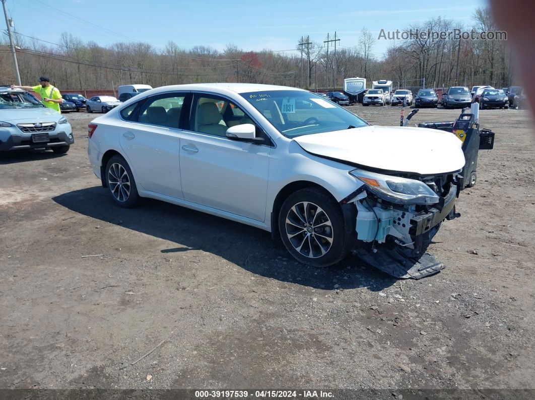 2016 Toyota Avalon Xle White vin: 4T1BK1EB4GU236460