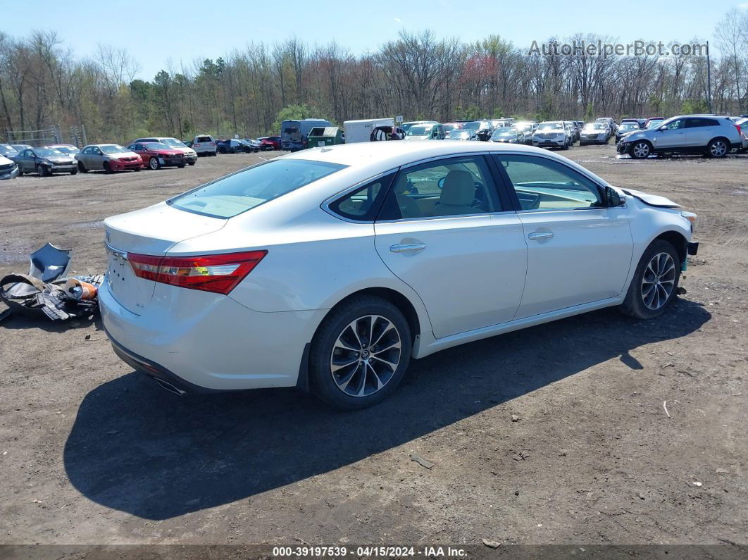 2016 Toyota Avalon Xle White vin: 4T1BK1EB4GU236460