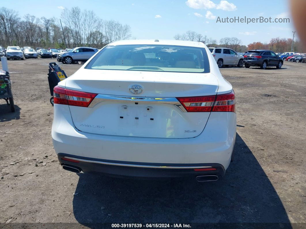 2016 Toyota Avalon Xle White vin: 4T1BK1EB4GU236460