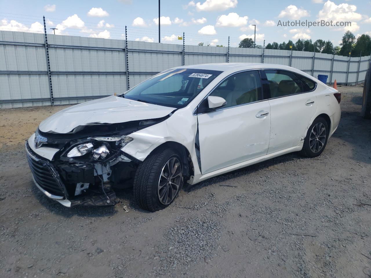 2016 Toyota Avalon Xle White vin: 4T1BK1EB5GU201636