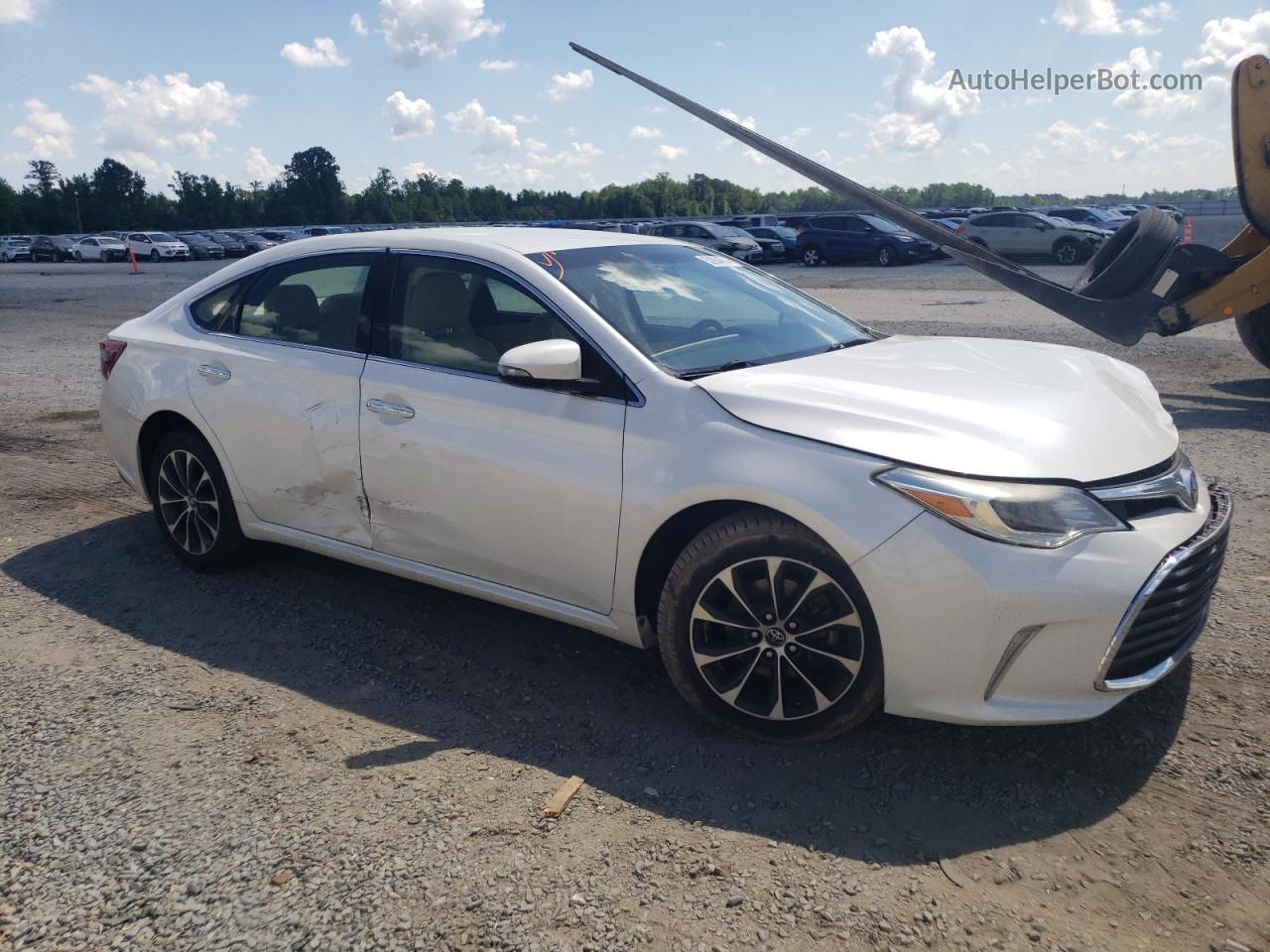 2016 Toyota Avalon Xle White vin: 4T1BK1EB5GU201636