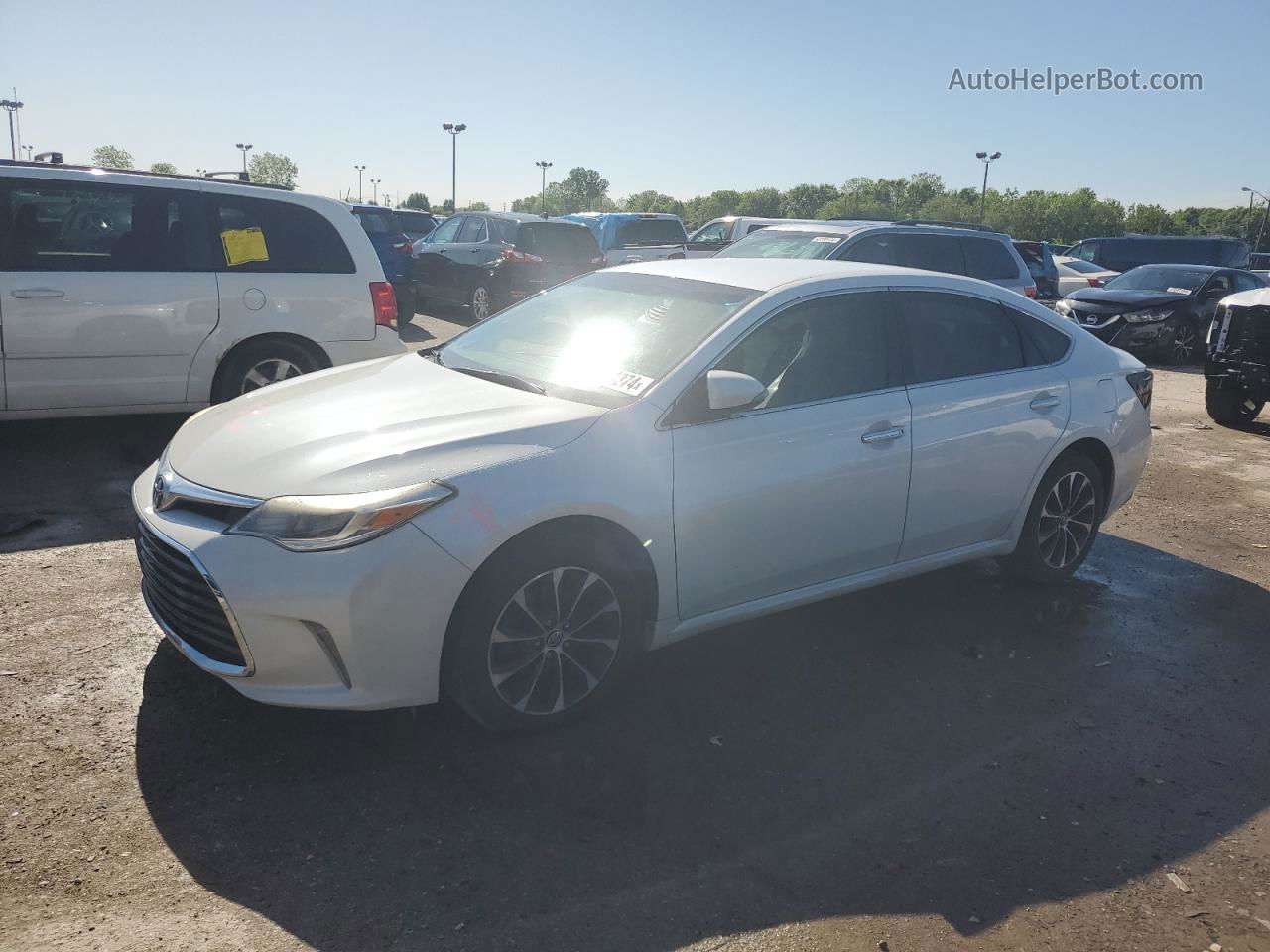 2016 Toyota Avalon Xle White vin: 4T1BK1EB5GU204777