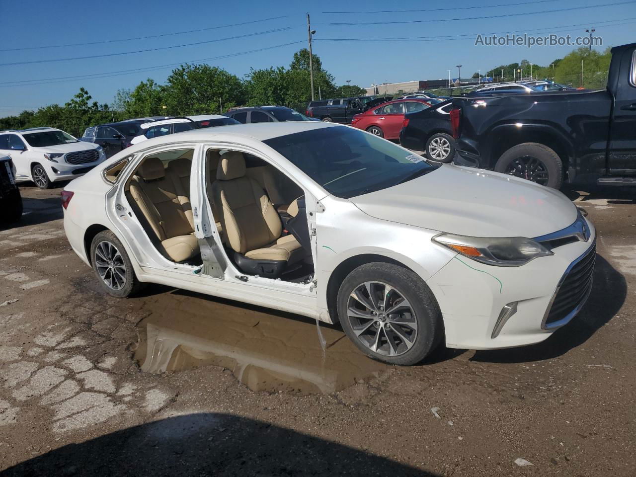 2016 Toyota Avalon Xle Белый vin: 4T1BK1EB5GU204777