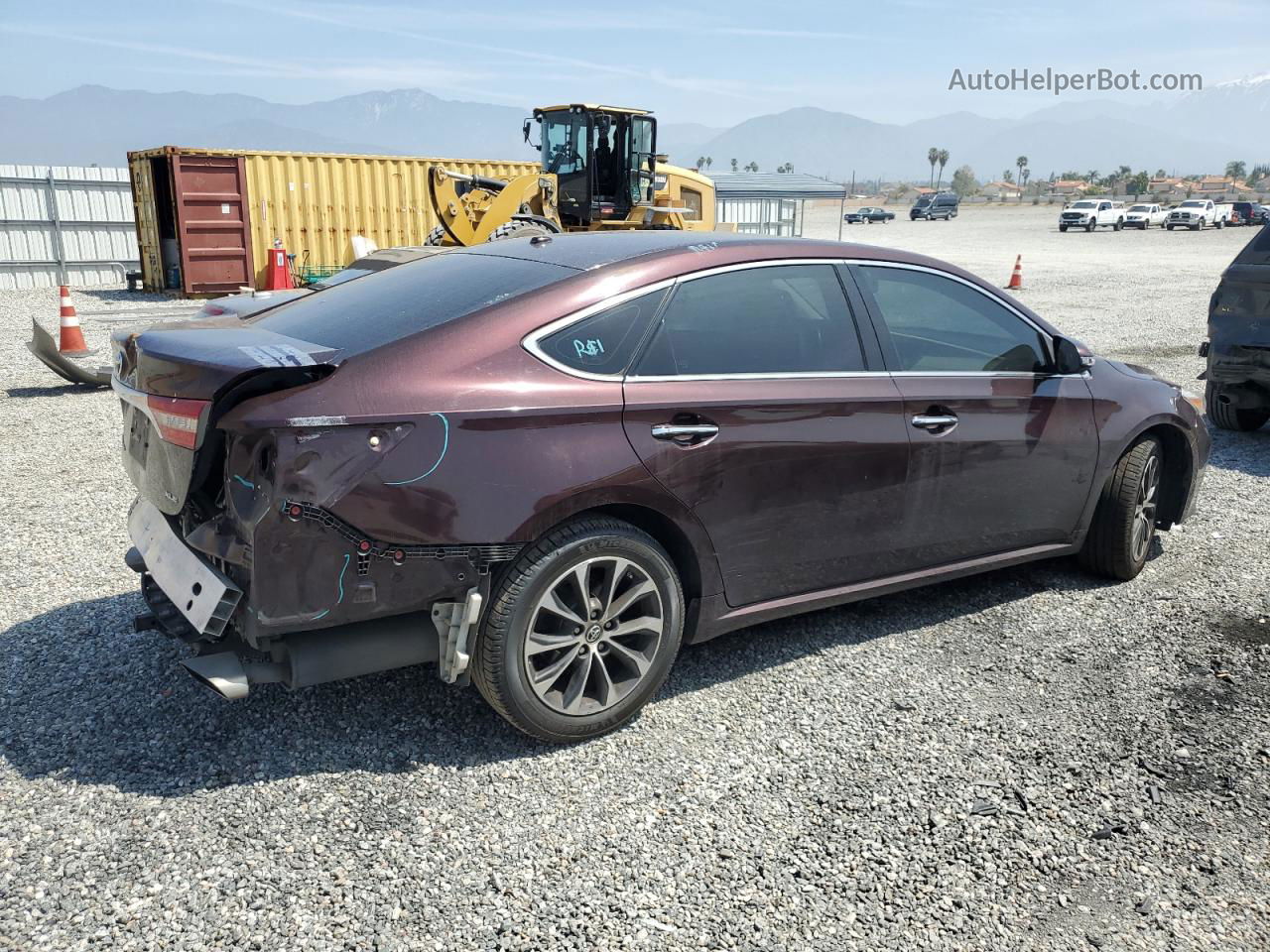 2016 Toyota Avalon Xle Burgundy vin: 4T1BK1EB6GU195233