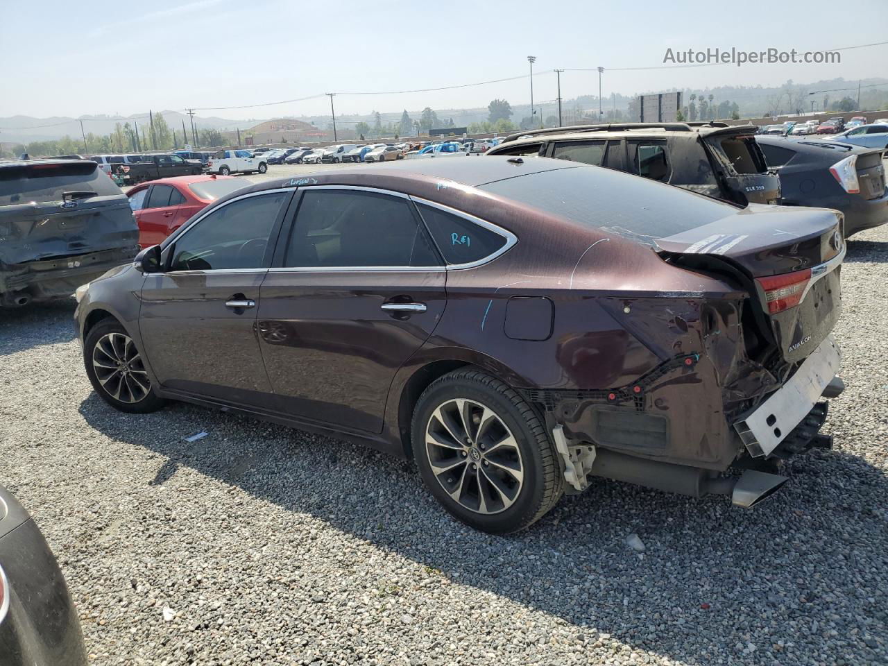 2016 Toyota Avalon Xle Burgundy vin: 4T1BK1EB6GU195233