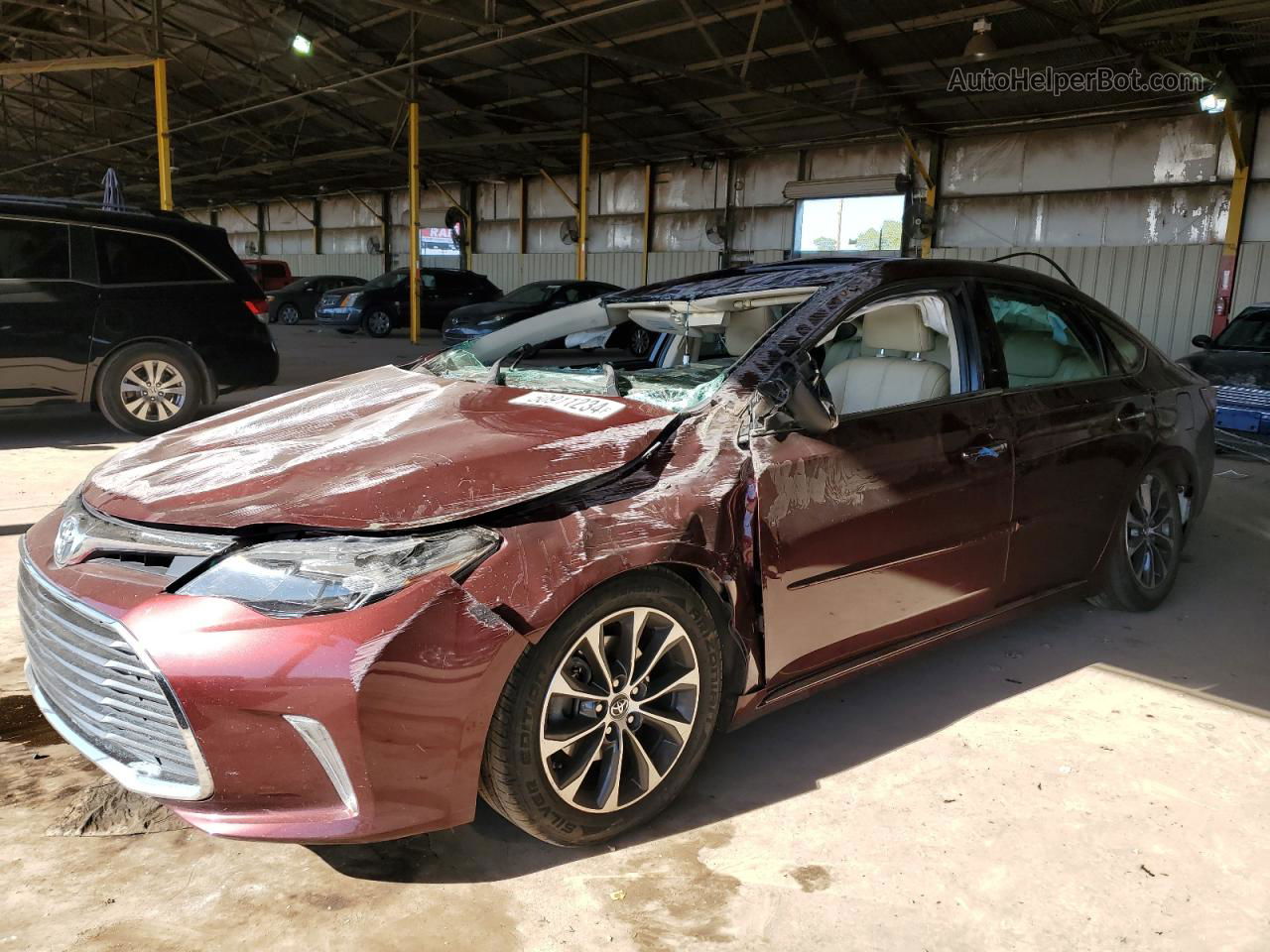 2016 Toyota Avalon Xle Burgundy vin: 4T1BK1EB6GU212368