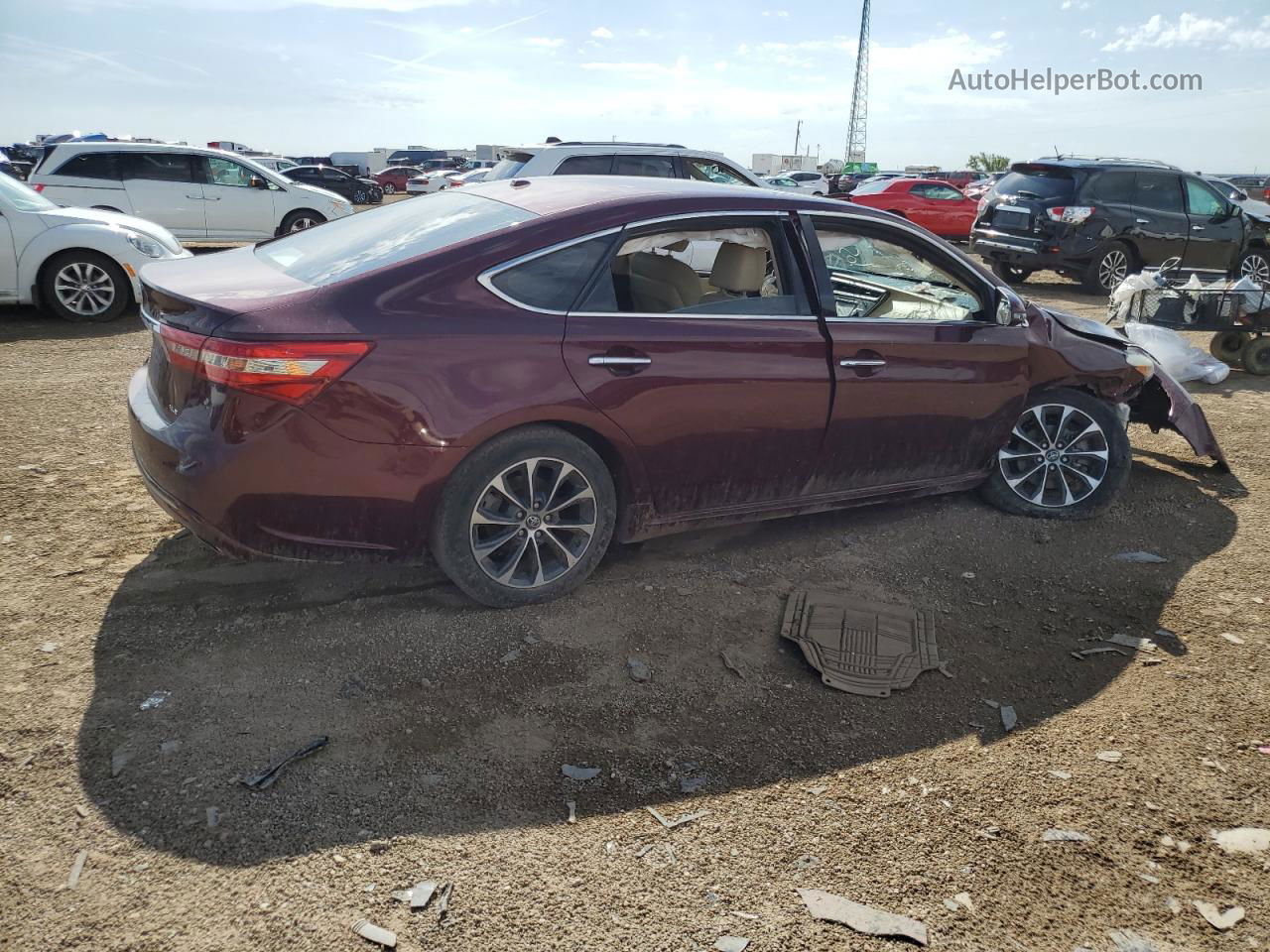 2016 Toyota Avalon Xle Maroon vin: 4T1BK1EB6GU226562