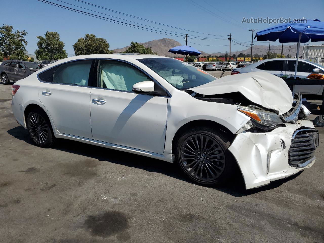 2016 Toyota Avalon Xle White vin: 4T1BK1EB8GU219970