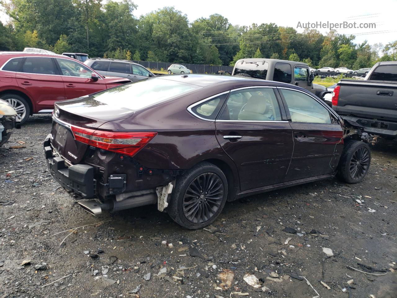 2016 Toyota Avalon Xle Бордовый vin: 4T1BK1EB9GU234283