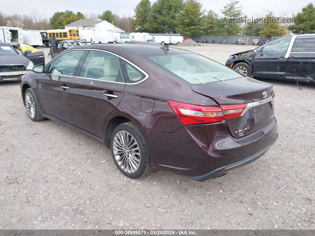 2016 Toyota Avalon Limited Maroon vin: 4T1BK1EBXGU239508