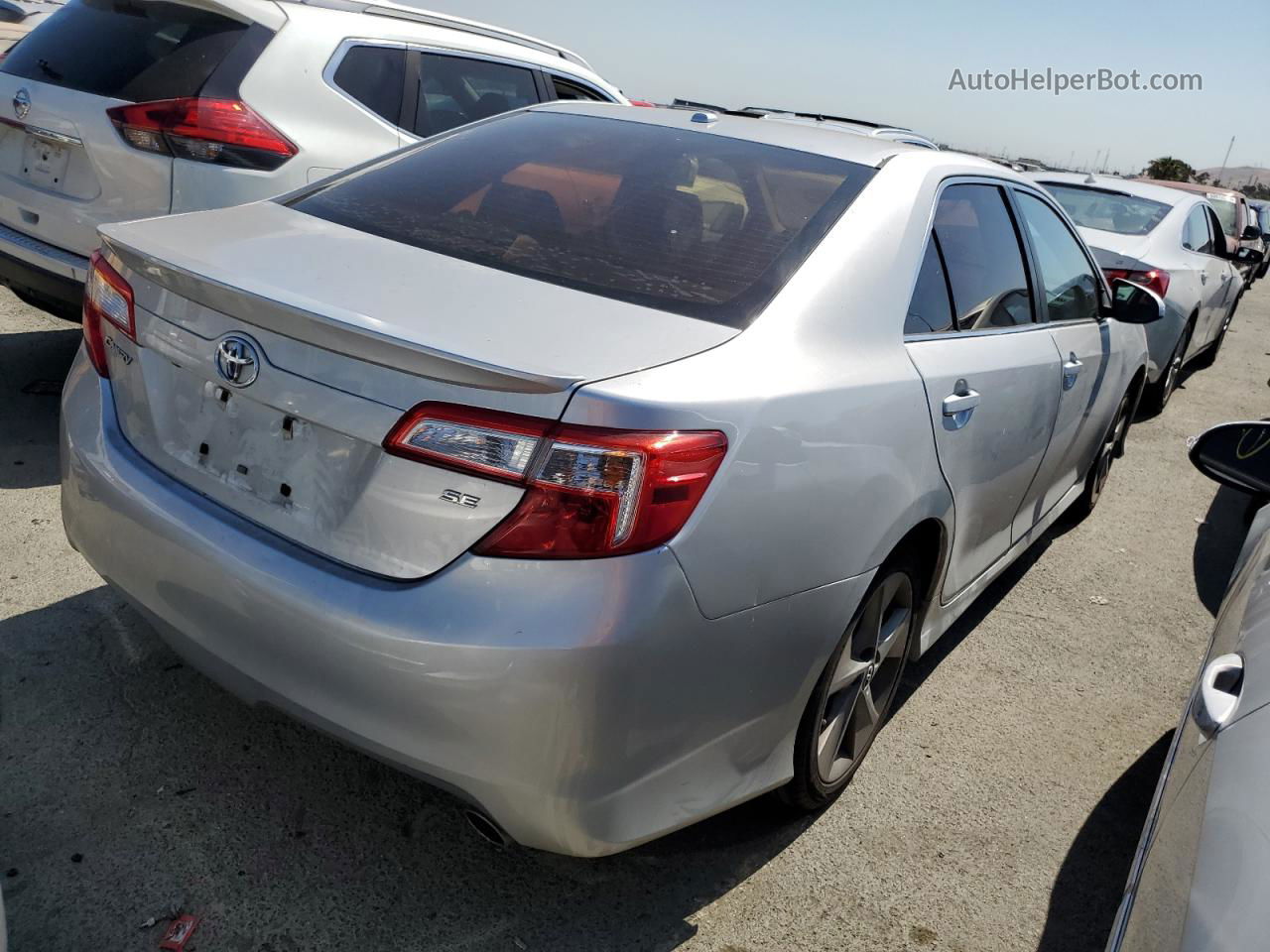 2012 Toyota Camry Se Silver vin: 4T1BK1FK0CU013213