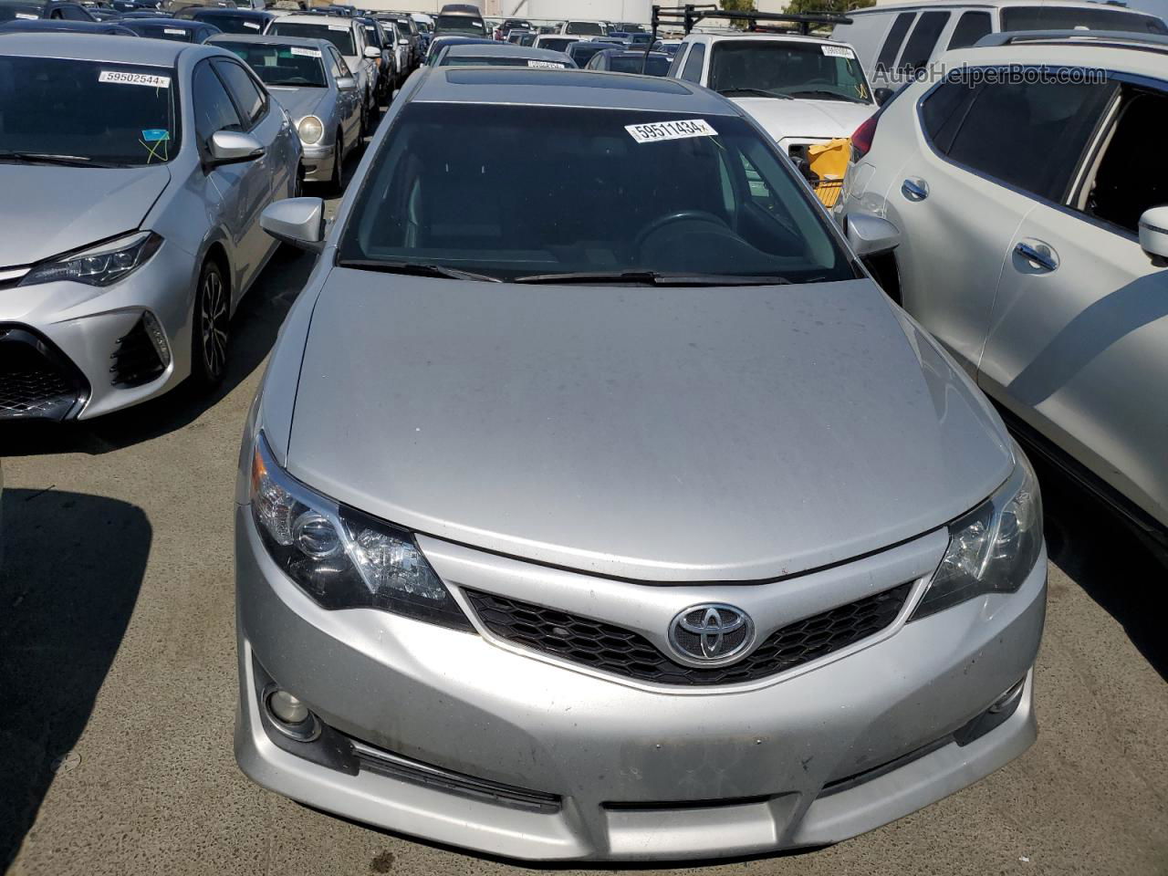 2012 Toyota Camry Se Silver vin: 4T1BK1FK0CU013213