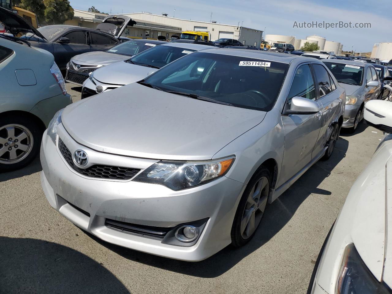 2012 Toyota Camry Se Silver vin: 4T1BK1FK0CU013213