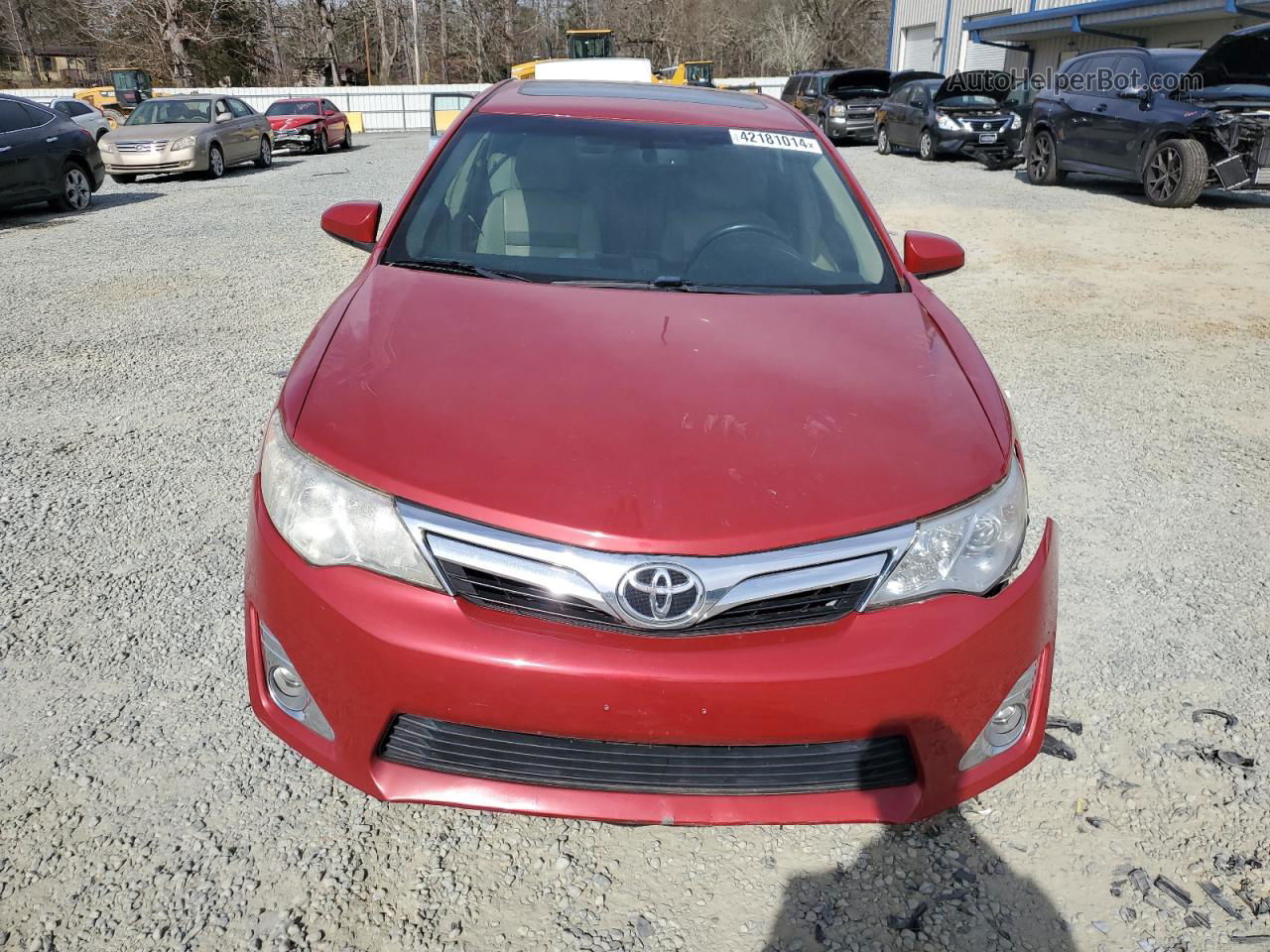 2012 Toyota Camry Se Red vin: 4T1BK1FK0CU504820