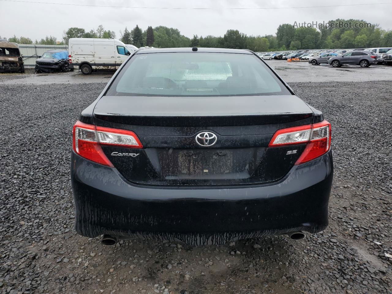 2013 Toyota Camry Se Black vin: 4T1BK1FK0DU020633