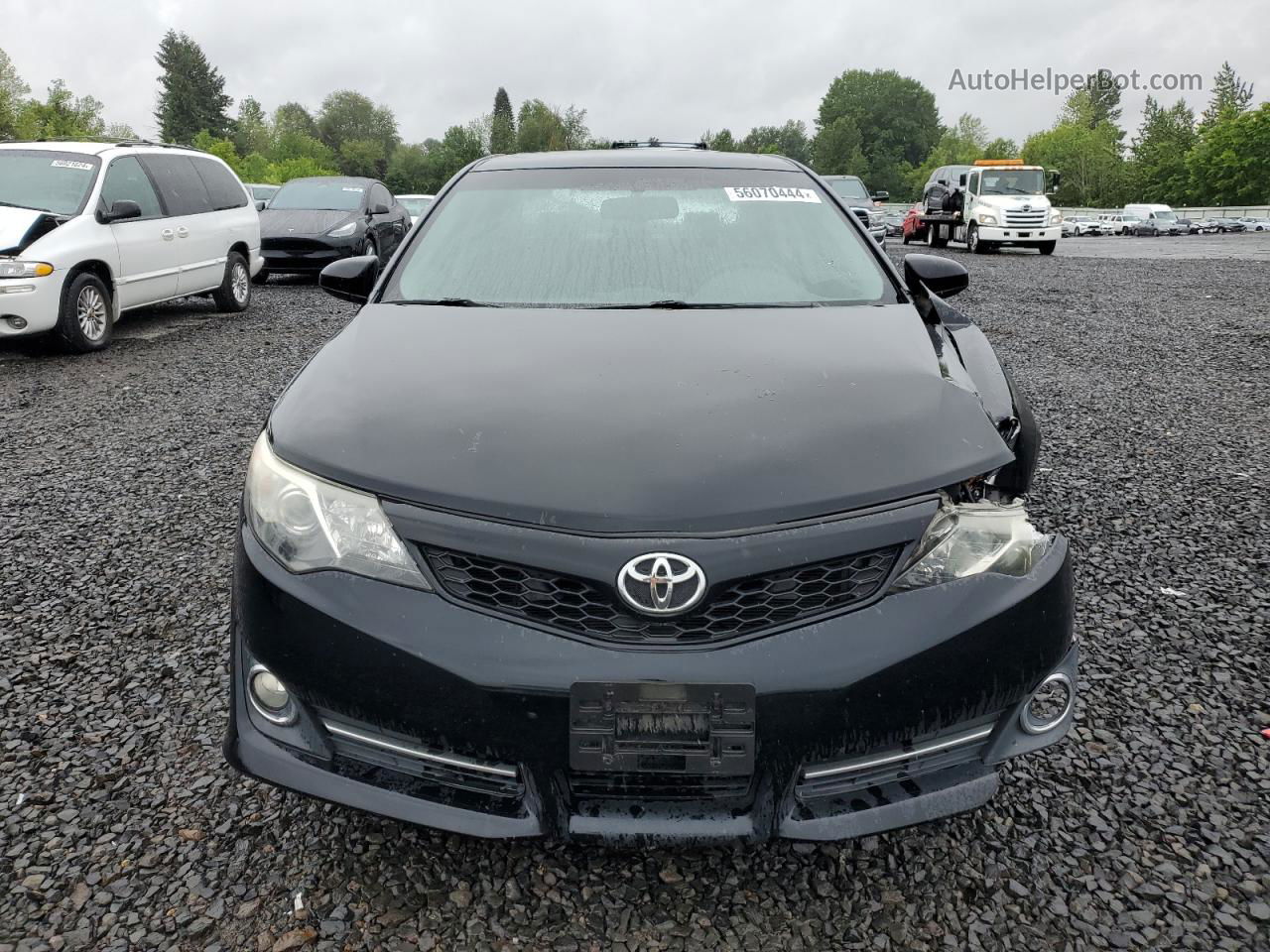 2013 Toyota Camry Se Black vin: 4T1BK1FK0DU020633