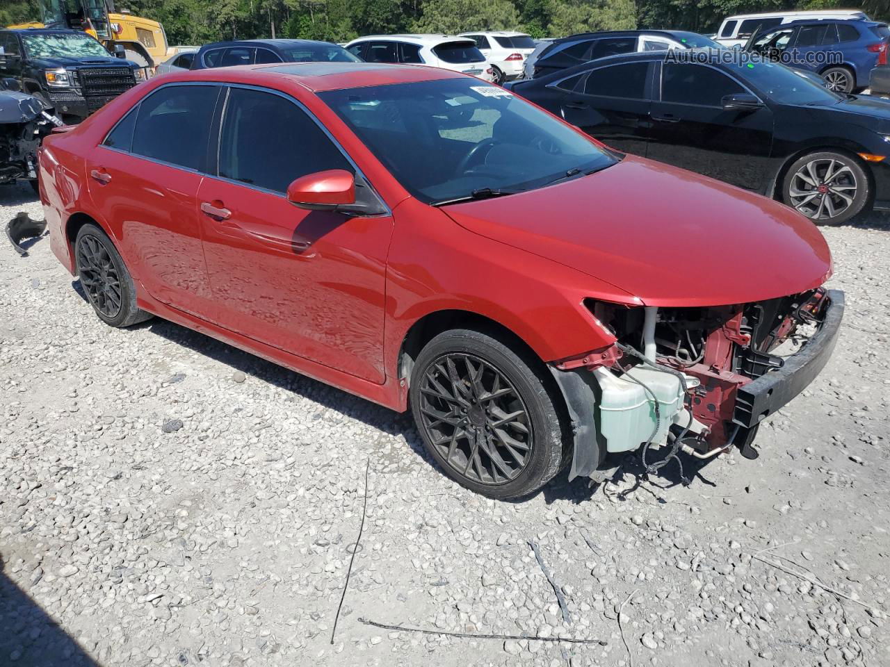 2012 Toyota Camry Se Red vin: 4T1BK1FK1CU513025