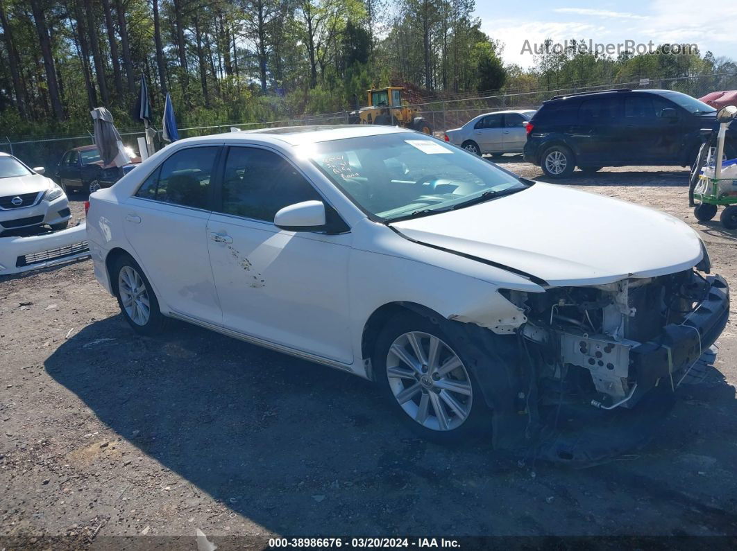 2012 Toyota Camry Xle V6 White vin: 4T1BK1FK1CU522808