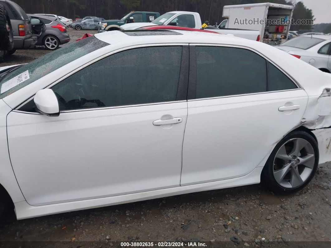 2014 Toyota Camry Se V6 White vin: 4T1BK1FK3EU550628