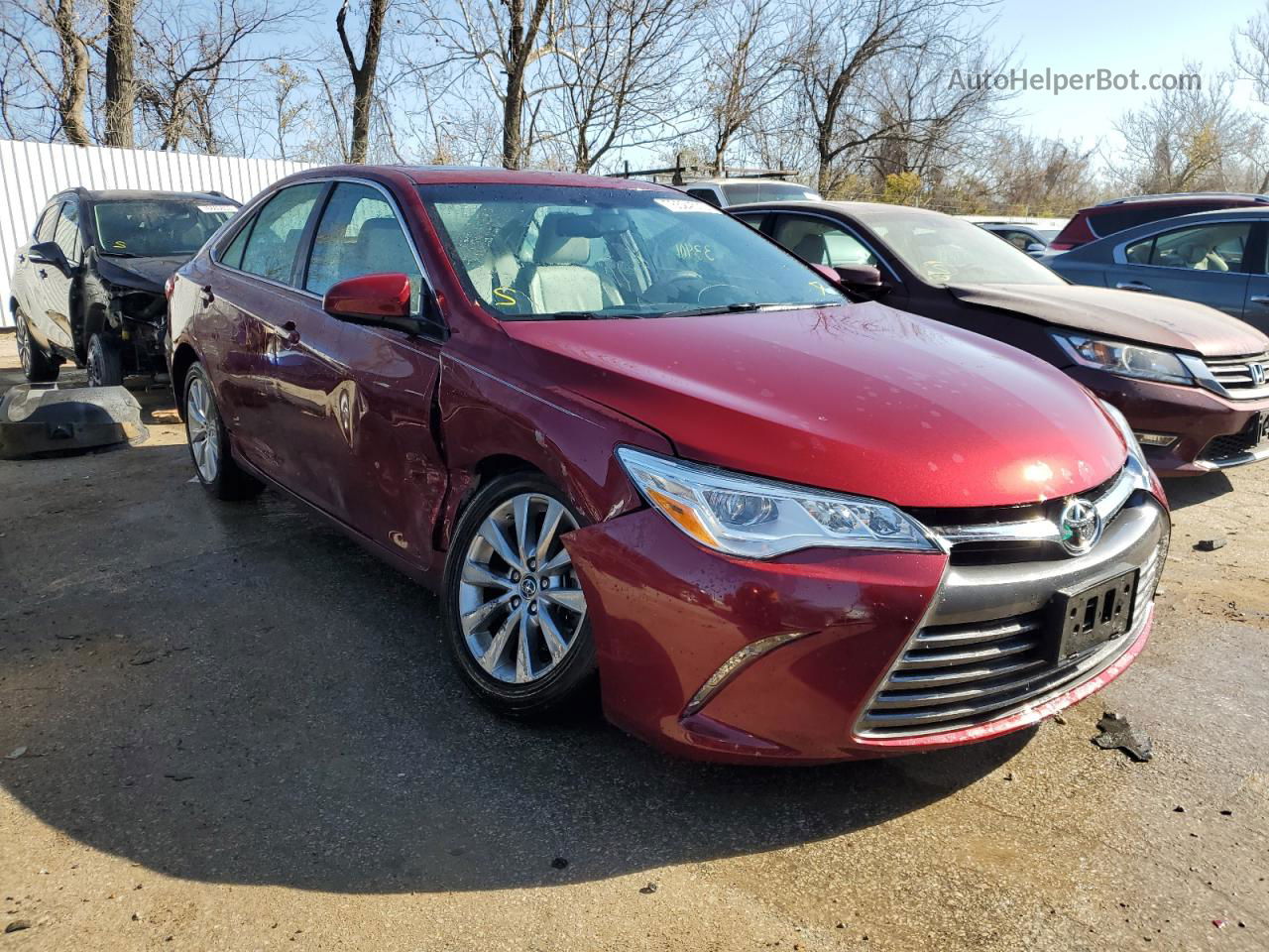 2016 Toyota Camry Xse Red vin: 4T1BK1FK3GU569439