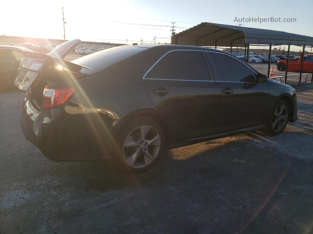 2012 Toyota Camry Se Black vin: 4T1BK1FK4CU007902