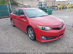 2012 Toyota Camry Se V6 Red vin: 4T1BK1FK4CU515836