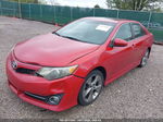 2012 Toyota Camry Se V6 Red vin: 4T1BK1FK4CU515836