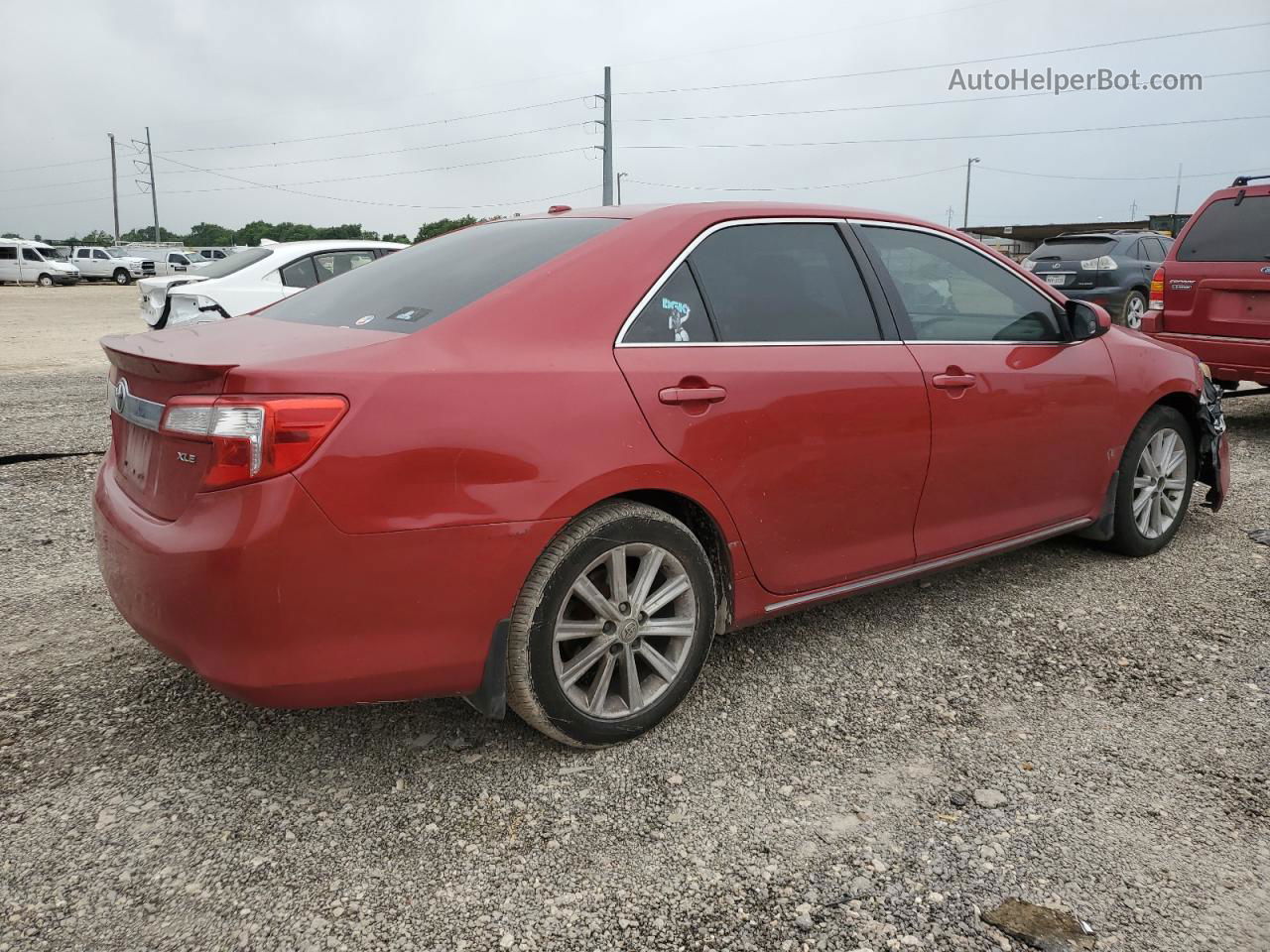 2012 Toyota Camry Se Red vin: 4T1BK1FK4CU523631