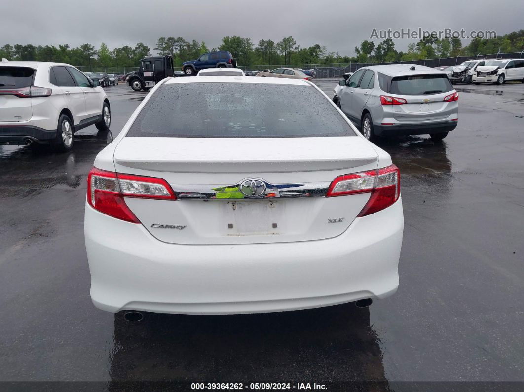 2014 Toyota Camry Xle V6 White vin: 4T1BK1FK5EU024808