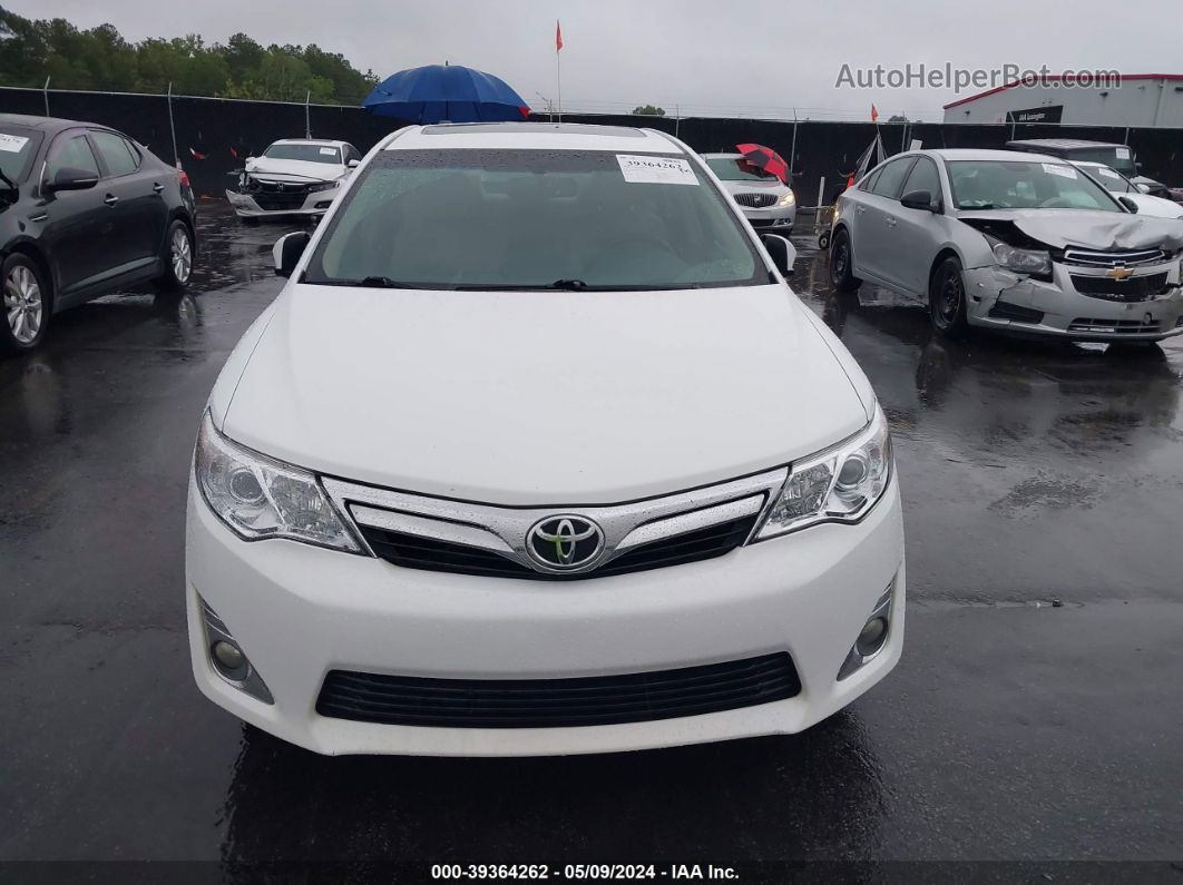 2014 Toyota Camry Xle V6 White vin: 4T1BK1FK5EU024808