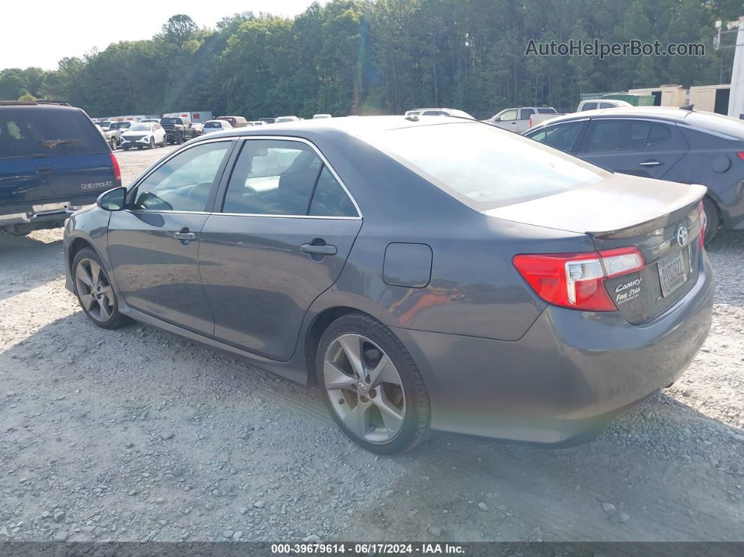 2012 Toyota Camry Se V6 Gray vin: 4T1BK1FK6CU003978