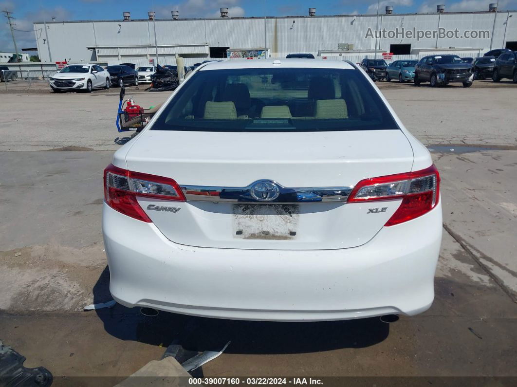 2012 Toyota Camry Xle V6 White vin: 4T1BK1FK6CU014947