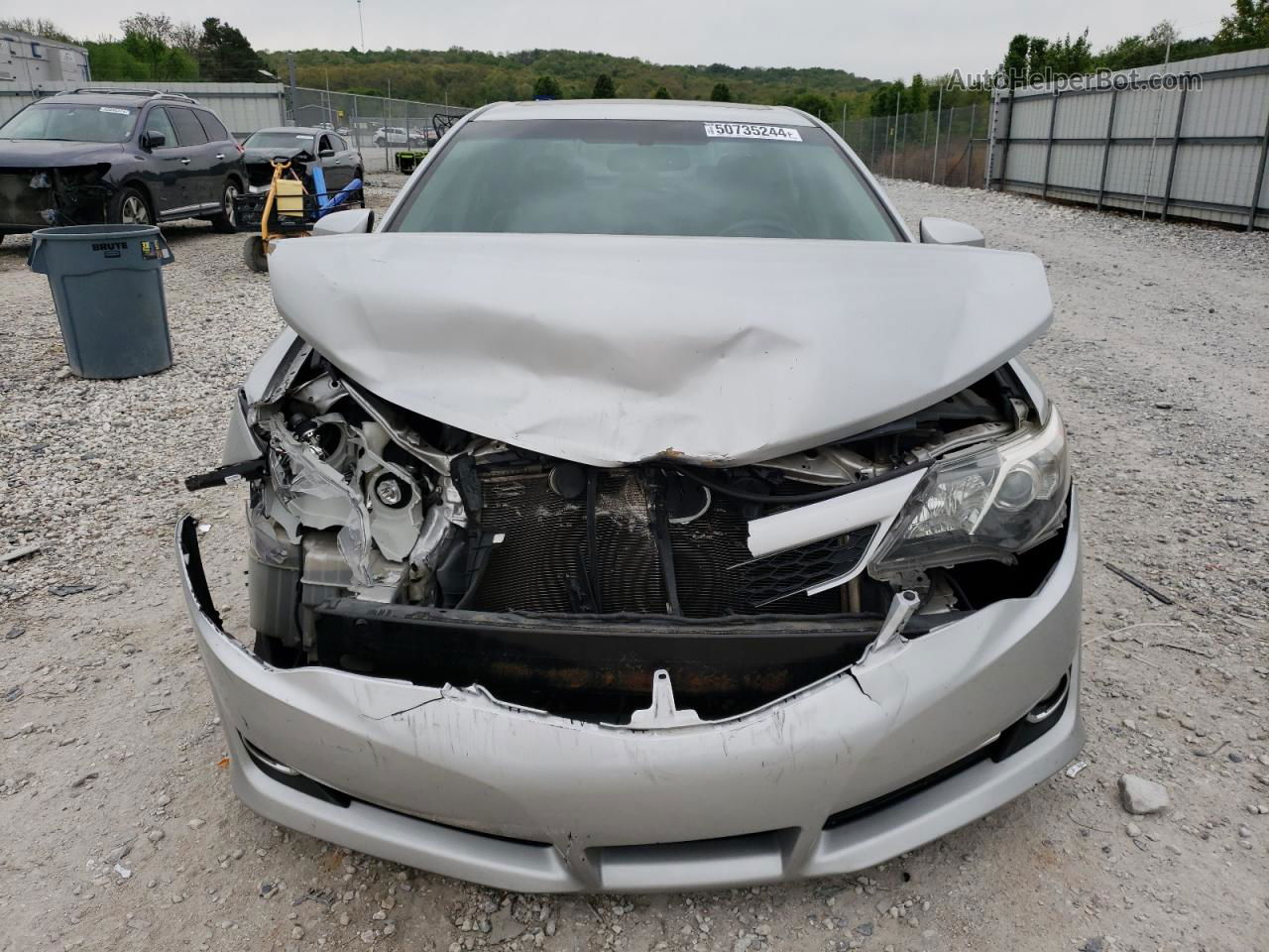 2012 Toyota Camry Se Silver vin: 4T1BK1FK7CU007084