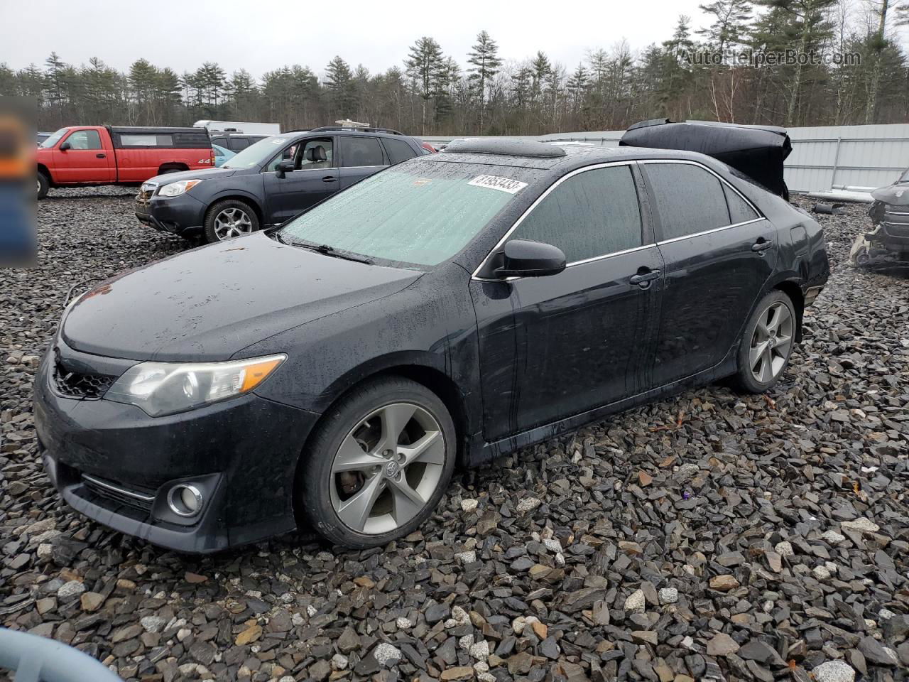 2012 Toyota Camry Se Black vin: 4T1BK1FK7CU017761