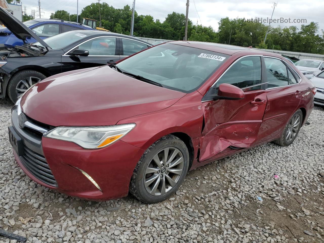 2016 Toyota Camry Xse Red vin: 4T1BK1FK7GU576751