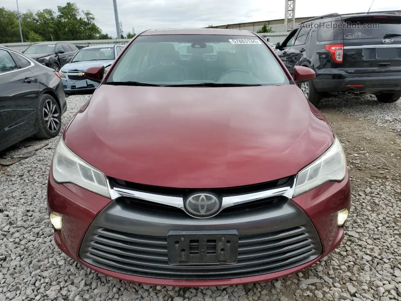 2016 Toyota Camry Xse Red vin: 4T1BK1FK7GU576751