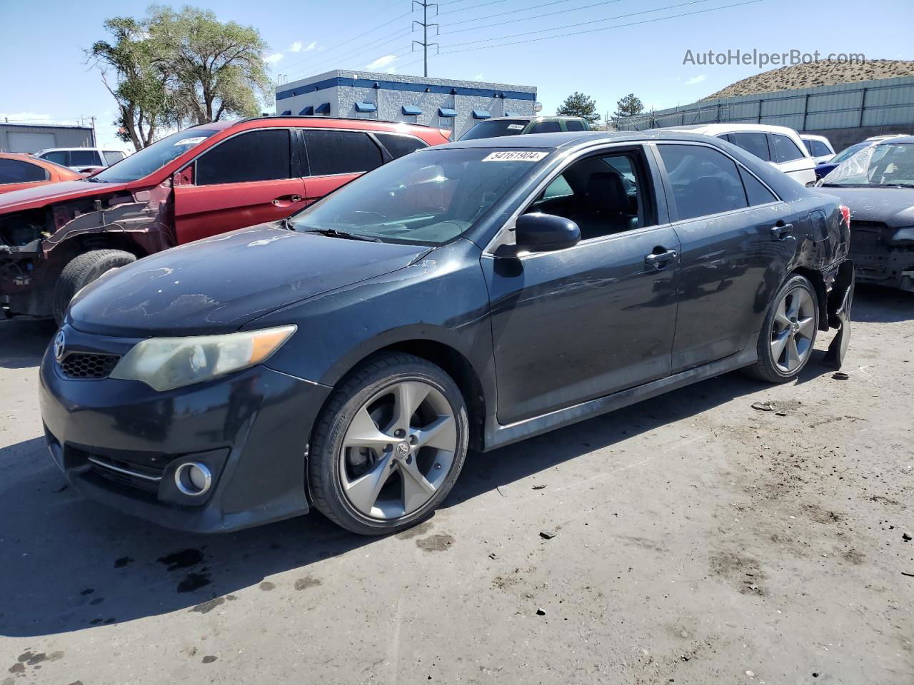 2012 Toyota Camry Se Black vin: 4T1BK1FK8CU509053