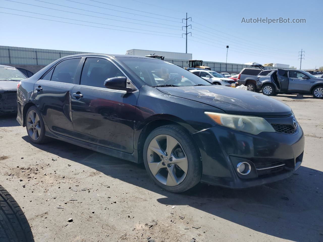 2012 Toyota Camry Se Black vin: 4T1BK1FK8CU509053