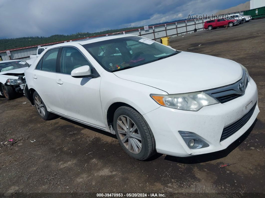 2012 Toyota Camry Xle V6 White vin: 4T1BK1FK8CU520893