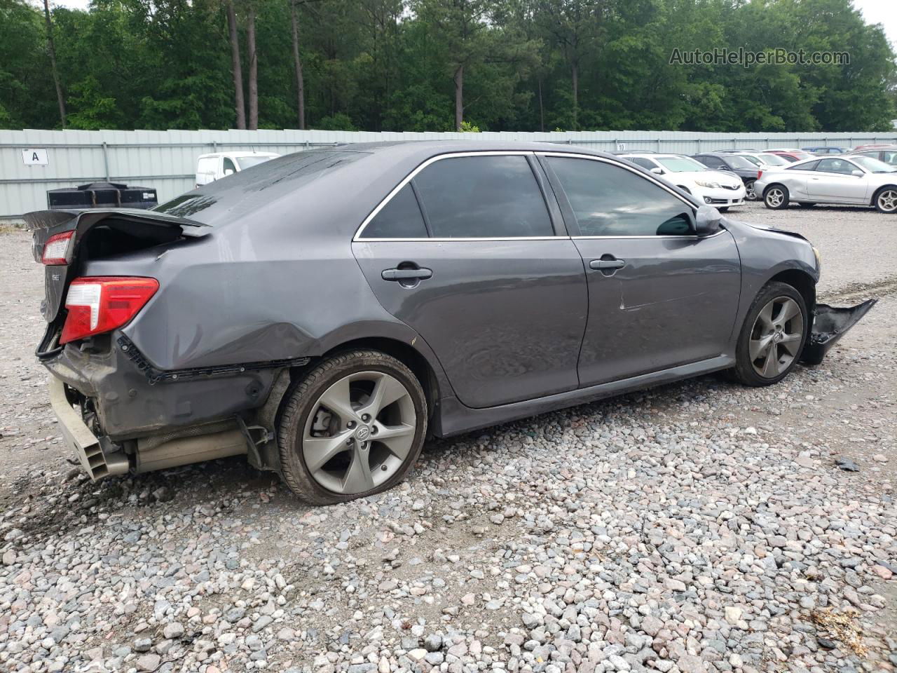 2012 Toyota Camry Se Gray vin: 4T1BK1FK9CU014196