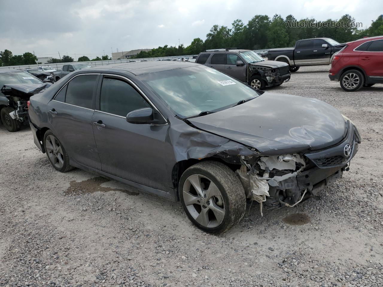 2012 Toyota Camry Se Серый vin: 4T1BK1FK9CU015378