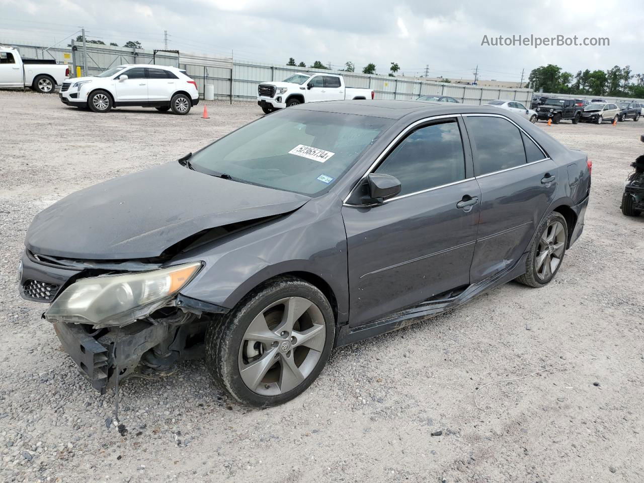 2012 Toyota Camry Se Gray vin: 4T1BK1FK9CU015378