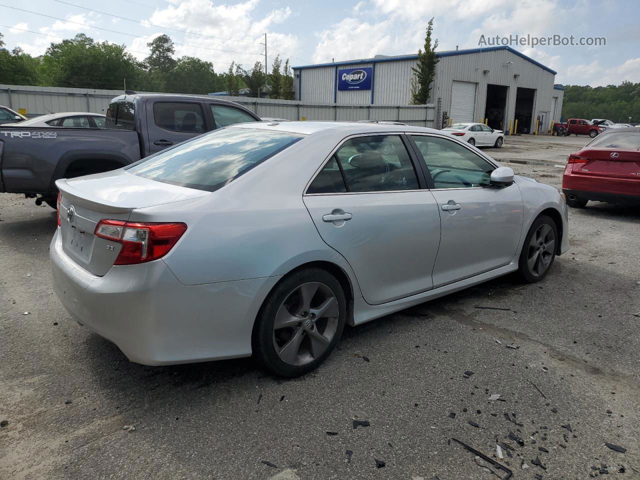 2012 Toyota Camry Se Silver vin: 4T1BK1FKXCU002283