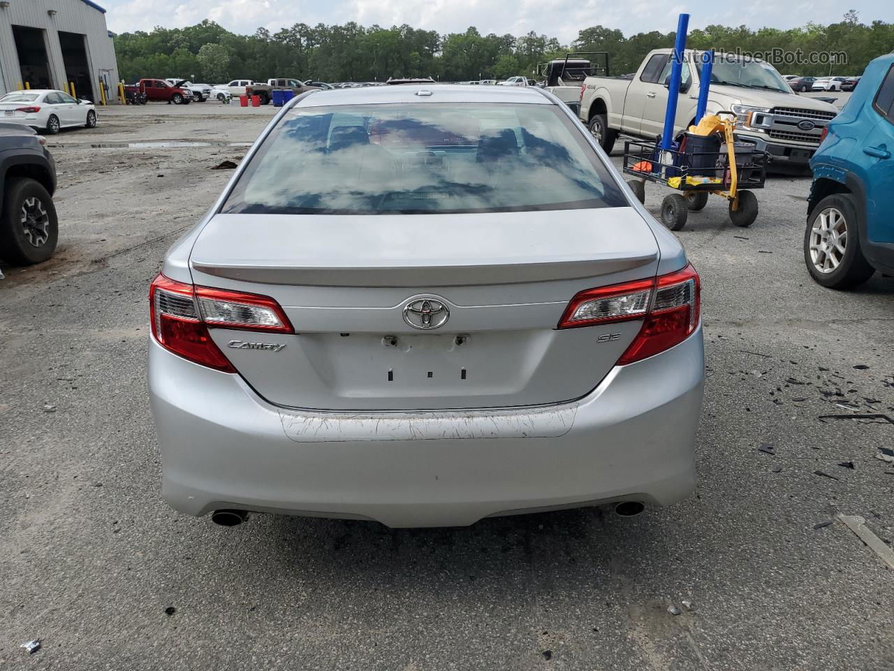 2012 Toyota Camry Se Silver vin: 4T1BK1FKXCU002283