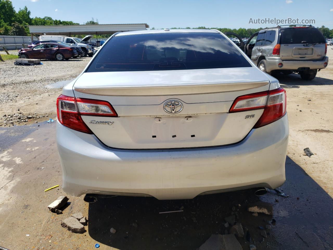 2012 Toyota Camry Se Silver vin: 4T1BK1FKXCU008827