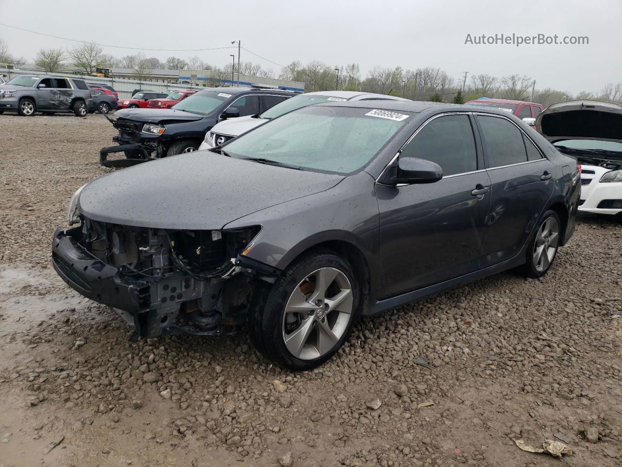 2012 Toyota Camry Se Gray vin: 4T1BK1FKXCU011436