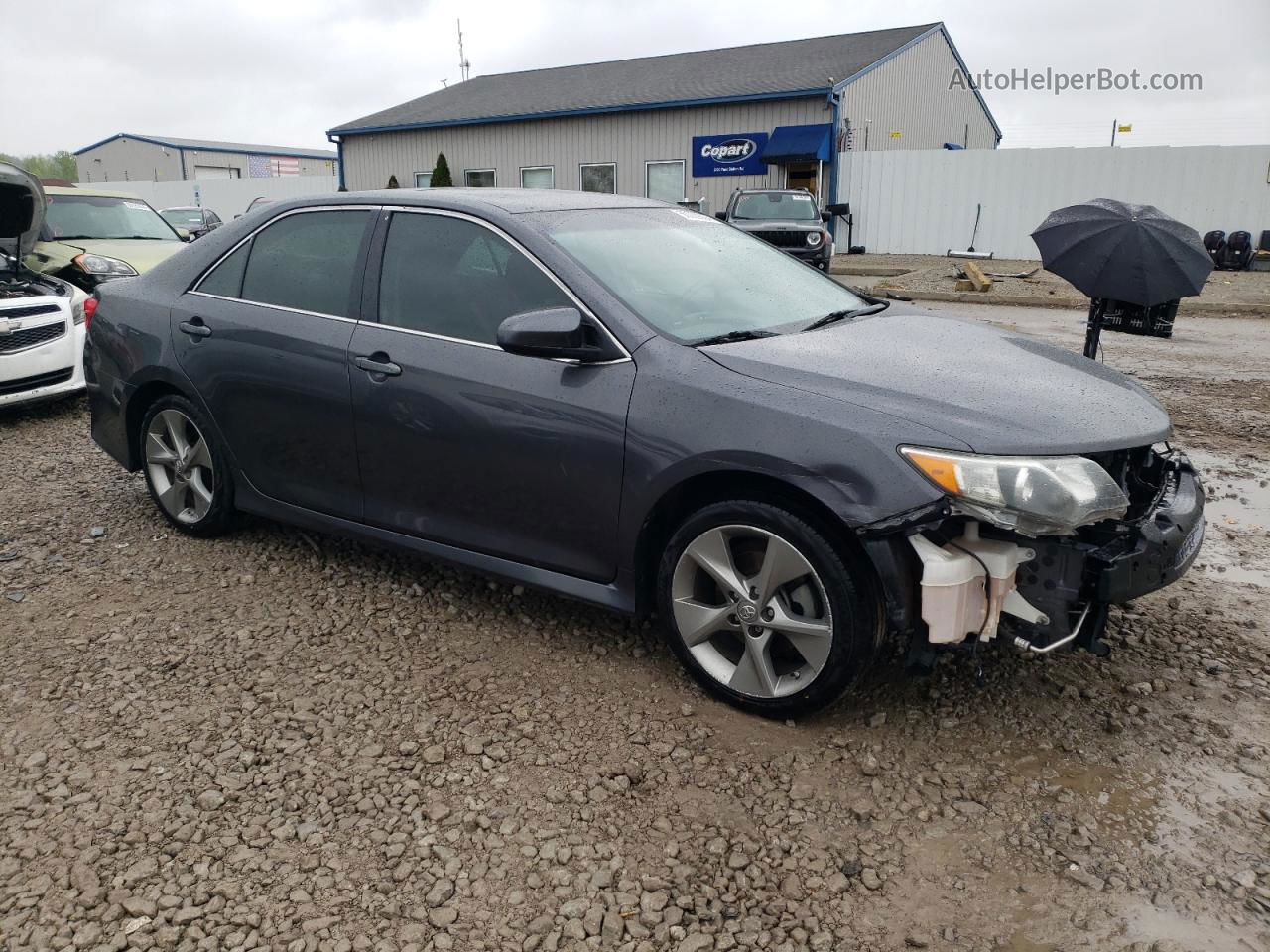 2012 Toyota Camry Se Gray vin: 4T1BK1FKXCU011436